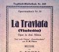 La Traviata. Von G. Verdi (1927)