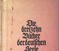 Die dreizehn Bücher der deutschen Seele. Von Wilhelm Schäfer (1943)